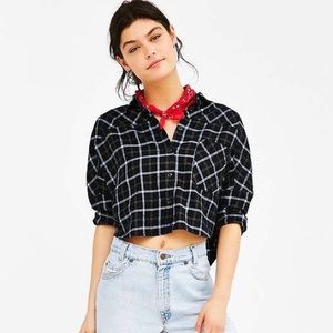 Urban Outfitters BDG cropped flannel